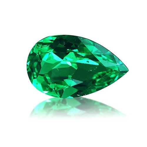 Lab Grown Colombian Emerald Pear Cut Wholesale Price India